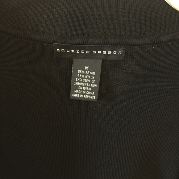 Maurice Sassoon, NWT,  Black Cropped Jacket!❌❌SOLD - Picture 5 of 8